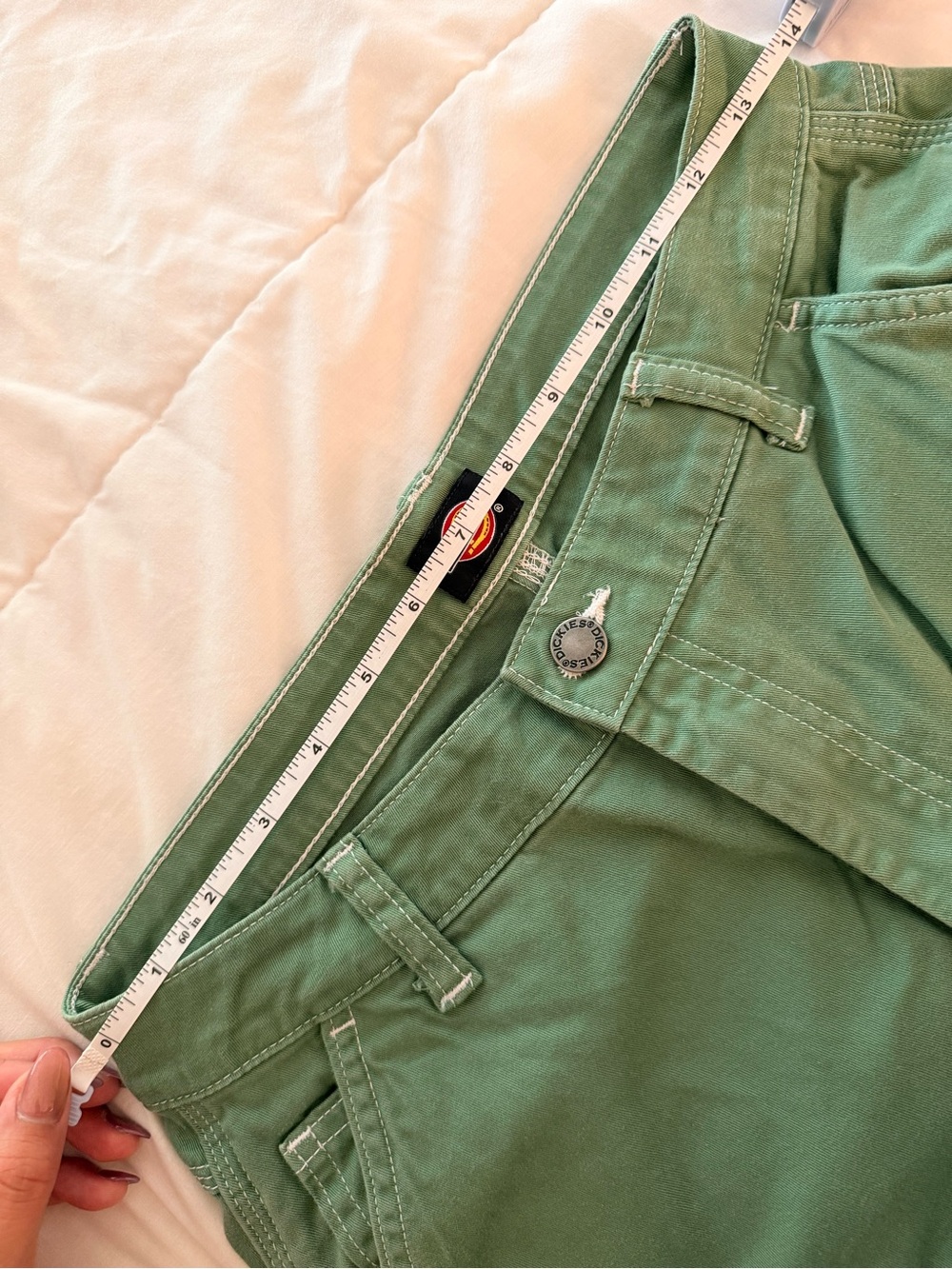 Dickies Olive Green Straight-Leg Chinos - Picture 7 of 7